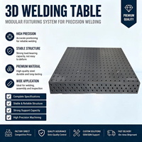 Table de soudage flexible 3D D28 avec composants de positionnement, ensemble de plateformes de soudage modulaires nitrurées