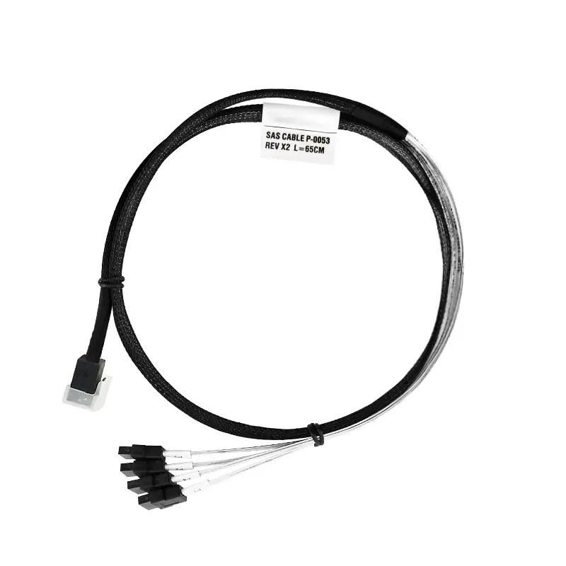 Ceacent 65cm/100cm Internal HD Mini SAS 8643 to 4 SATA Forward Breakout Cable