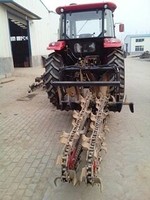 Tracteur agricole à trois points d'attelage, trancheuse à chenilles, mini-tracteur à chenilles, mini-tracteur à benne arrière, trancheuse à disques