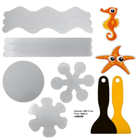 Autocollants de bain antidérapants personnalisés en PEVA à motif animaux marins, adhésifs antidérapants de sécurité pour baignoire et douche des tout-petits et enfants