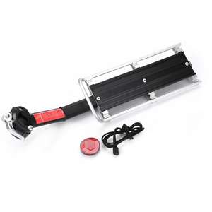 <span class=keywords><strong>Porte</strong></span>-bagages de vélo en aluminium avec revêtement en poudre, capacité de charge de 9 kg, réglable, facile à installer pour les trajets quotidiens et les voyages - Product Image 1