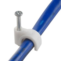 Clous circulaires en plastique Clous simples Clips de fixation de câble Clous carrés en acier pour carte de câble