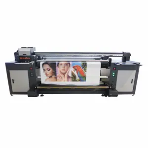 WorldColor 2023 larger format flag printer sublimation printing machine with heating cutter and oven all in one