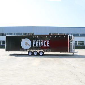 Remorque de camion de nourriture de 9m avec le bar extérieur mobile de camion de boisson de cuisine complète imbisswagen <span class=keywords><strong>foodtruck</strong></span> - Product Image 6