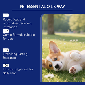 Spray <span class=keywords><strong>Répulsif</strong></span> Anti-Puces et Tiques pour Animaux de Compagnie, Formule à Base d'Huiles Essentielles Végétales, Parfum Naturel de Camomille, Doux, Non Irritant, Parfum Longue Durée - Product Image 3