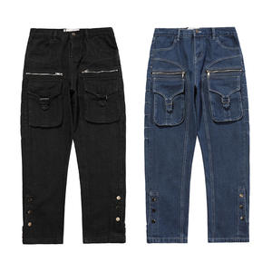 Baggy — jean à jambes larges pour hommes, pantalon Streetwear ample et droit, Hip-Hop décontracté, <span class=keywords><strong>Skateboard</strong></span>, collection - Product Image 1