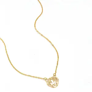Wholesales Necklace Stainless Steel Fashion Tiger Women Gold Plated Men Chain Necklace