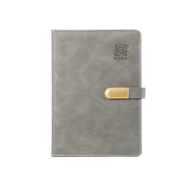 Cuaderno de negocios con logotipo personalizado y bolígrafo, conjunto de regalo promocional A5, de cuero PU, con bolígrafo, regalo de negocios, venta al por mayor