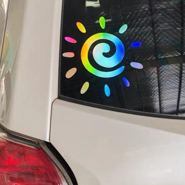 Factory Direct Color Laser Car Stickers Eco-solvent Printable Waterproof Stickers PVC Holographic Self-adhesive Vinyl