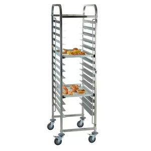 Étagère de présentation de boulangerie double face, chariot de merchandising mobile pour les magasins de vente au détail de pain et de pâtisserie - Product Image 2