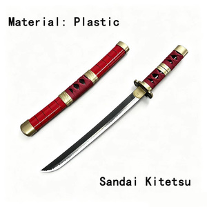 Épée en plastique Anime <span class=keywords><strong>Zoro</strong></span> 43cm/16.93in, accessoire de cosplay, épée Anime Wado Ichimonji Yukiba, arme sûre et inoffensive - Product Image 5