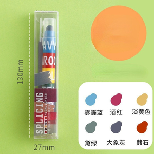 新しいスプライス可能なヴィンテージカラーソリッド蛍光ペンセット円筒形 - Product Image 5