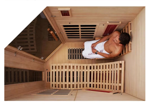 Sauna Individual de Madera Sólida de Cedro Rojo para Interiores, con Calefacción Eléctrica por Infrarrojos Lejanos, Diseño Moderno para Uso Comercial - Product Image 5