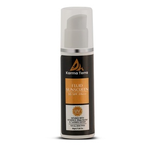 KARMA TERRA <b>Sunscreen</b> <b>SPF</b> 50 Plus Plus Plus PA Plus Plus Plus Fluid <b>Sunscreen</b> 30g Broad Spectrum UVA UVB Protection Lightweight - Product Image 1
