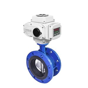 Válvula de mariposa eléctrica inteligente de hierro fundido y acero inoxidable COVNA con válvula de agua de control motorizado - Product Image 1
