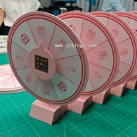 Petite tourne-disque de bureau personnalisée avec impression UV couleur, idéale pour les expositions, les fêtes et les activités de loterie