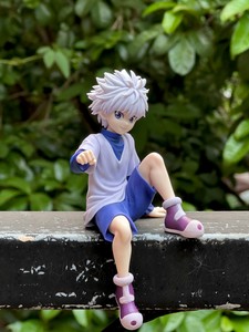 Figura de Anime <span class=keywords><strong>Hunter</strong></span> X <span class=keywords><strong>Hunter</strong></span> de 12 cm de PVC de Killua Zoldyck y <span class=keywords><strong>Gon</strong></span> <span class=keywords><strong>Freecss</strong></span>, Modelo Sentado, Juguete de Dibujos Animados, Idea de Regalo - Product Image 3
