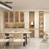 Système d'armoires murales en bois sur mesure Melinco, solution tout-en-un pour chambre principale, dressing, conception gratuite, rangement pour dressing, armoire