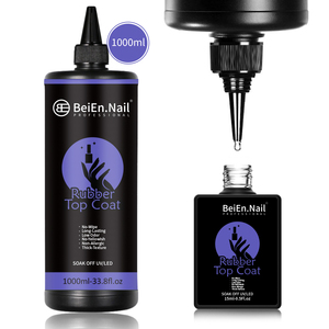 Wholesale BeiEn 1000ml UV <strong>Gel</strong> Polish <strong>Refill</strong> Function Diamond No-Wipe Base Top Coat Long-Lasting Matte Crystal HEMA&amp;TPO OEM - Product Image 1