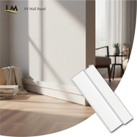 Moulure murale décorative en PS imperméable, plinthe flexible pour la décoration intérieure de la maison et du bureau, installation facile