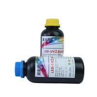 UV neutre à haute concentration pour imprimante UV à plat avec impression numérique CMYK+Blanc aux couleurs vives 1000ML/Bouteille