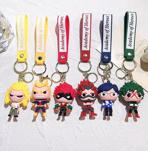 พวงกุญแจยางพีวีซี My <span class=keywords><strong>Hero</strong></span> <span class=keywords><strong>Academy</strong></span> กำหนดเองได้พวงกุญแจยาง3D นิ่ม - Product Image 4