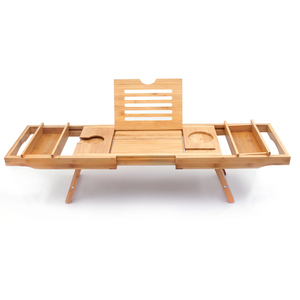 Bath Tray Bamboo Bath Caddy Luxurious Bath Tray Bamboo Bathtub Caddy With Foldable Legs