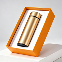 Ensemble cadeau promotionnel pour entreprise, conférence, avec gourde isotherme en acier inoxydable 304 de 450 ml, impression personnalisée