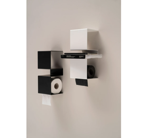 Portariviste multifunzionale in metallo per carta igienica in metallo per la casa con portariviste con porta carta igienica - Product Image 1