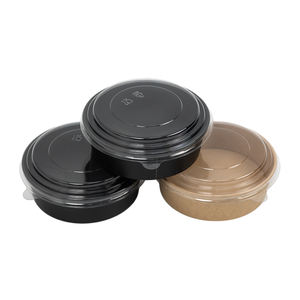 ชามกระดาษแบบย่อยสลายได้เป็นมิตรกับสิ่งแวดล้อม ป้องกันการรั่วซึม พร้อมฝาปิด สำหรับร้านอาหารและบรรจุภัณฑ์อาหารจานด่วน - Product Image 3