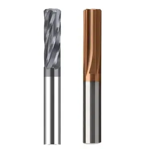 Reamer D7 Cemented Carbide Spiral Flute Reamer With HRC55 Copper Coated