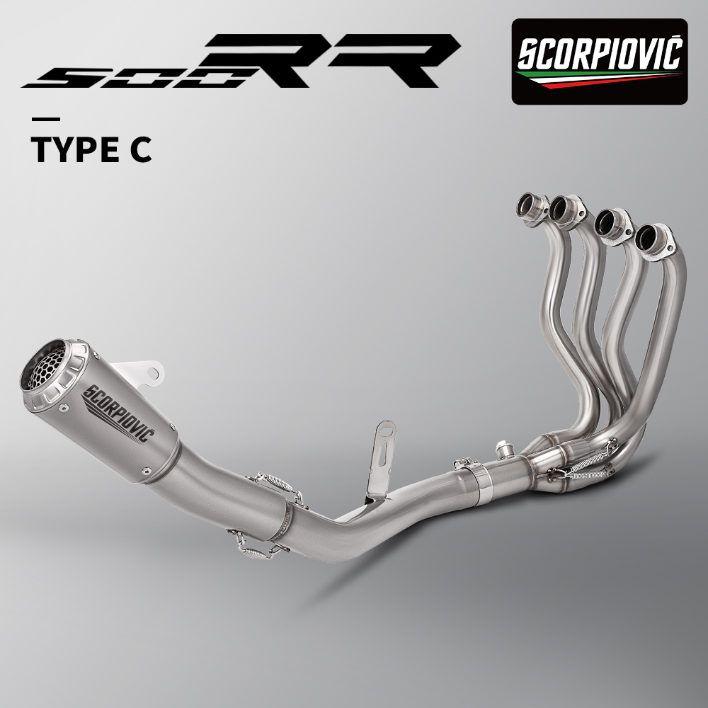 For ZXMOTO 550RR ZX-550R ZX550RR Slip-On Exhaust Muffler, Full