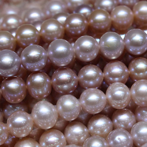 Collier de perles d'eau douce naturelles de 9-10 mm, rond, à forte luminosité avec de légères imperfections, cadeau pour la fête des mères, accessoire, directement de l'usine - Product Image 3