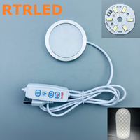Lampe de nuit LED 3D RGB ronde avec prise USB, compatible avec les kits d'amélioration Bambu Lab A1 Mini P1S P1P X1C