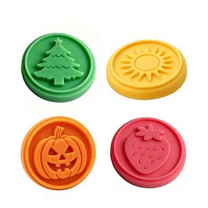 Jolies tampons à biscuits en silicone avec manche en bois, motif lapin et nuage, pour la pâtisserie, lot de 4 - Product Image 3