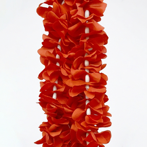 Artificial Orange Flower Garland with <b>White</b> Pearl Tassels Decorative <b>Hanging</b> Mala for Wedding Festival Temple Decor - Product Image 3