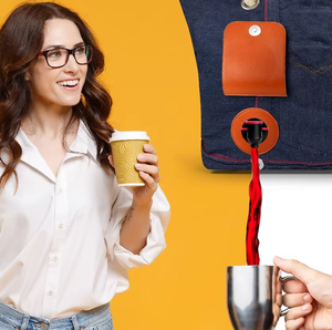 Сумка-холодильник для напитков с модным скрытым диспенсером для бутылок, термосумка для алкоголя, дорожная сумка для пляжа, вмещает 2 бутылки вина - Product Image 4