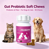 Comprimés à croquer mollets de fibres alimentaires probiotiques – Supplément probiotique pour animaux de compagnie
