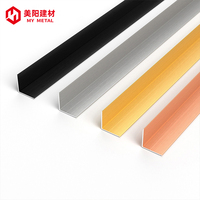 Profilé d'angle en aluminium pour carrelage céramique, angle droit, vente en gros OEM, sur mesure, bande de finition murale, directement de l'usine