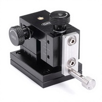 Plataforma Lineal Manual de 3 Ejes XYZ, Plataforma de Desplazamiento Triaxial de Aluminio con Micrómetro de Precisión, Sonda de Posicionamiento RF