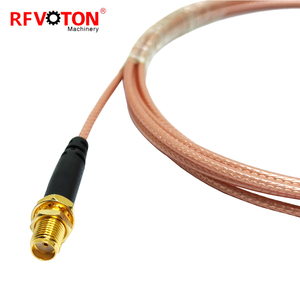 Prix usine – Connecteur SMA femelle traversant pour câble pigtail SMA mâle RA 90 degrés, 1m, pour assemblage de câbles RG316 - Product Image 4