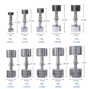 Haltères en acier à bas <span class=keywords><strong>prix</strong></span> en gros gym personnalisé différents kilogrammes d'haltères en acier - Product Image 4