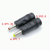 Adaptateur de chargeur secteur DC 5,5 x 2,5 mm femelle vers 3,5 x 1,35 mm et 4,0 x 1,7 mm mâle, connecteur droit 35135 5525 4017