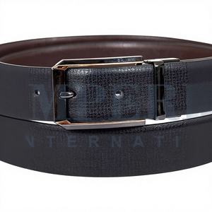 Ceinture Formelle en Cuir Pleine Fleur pour Hommes et Femmes, Style Classique Uni, Longueur Personnalisable, Boucle Ardillon, Vente en Gros OEM - Product Image 1