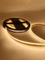 Bande lumineuse COB 8mm PCB - 480 LED/mètre DC12V IP33, découpable, pour décoration intérieure, contrôlable, avec variateur d'intensité, CRI 90 élevé