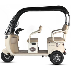 Triciclo Eléctrico YBMQ con Autonomía de 120 km, Batería de 45A y Toldo para Uso Familiar y de Carga - Product Image 2