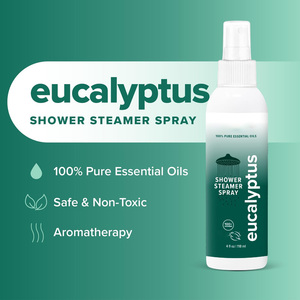 Brume de douche à l'huile d'eucalyptus, vaporisateur de vapeur <span class=keywords><strong>spa</strong></span>, huiles essentielles 100% naturelles, aromathérapie, soulagement de la congestion des sinus, soulagement de la tension - Product Image 2