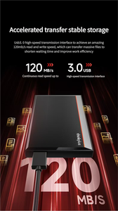 Denk Plus Ud100 High-Speed Transmissie 2.5-Inch Usb 3.0 1Tb/2Tb/3Tb Anti-Magnetische En Anti-Seismische Mobiele Harde Schijf - Product Image 5