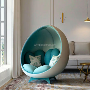 كرسي صالة فاخر على شكل بيضة أثاث ترفيهي مريح مخصص لشقة غرفة النوم لتناول الطعام والأماكن الخارجية للفنادق والنوادي - Product Image 5