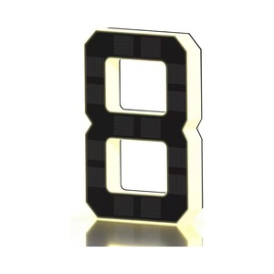 Luz Solar para Placa de Número de Casa, 9 Pulgadas, Montaje en Pared Exterior, Diseño Moderno Iluminado - Product Image 1